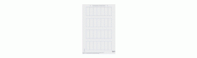 Labelling sheets for push‑buttons, silver